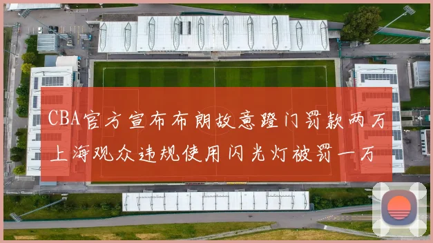 CBA官方宣布布朗故意蹬门罚款两万上海观众违规使用闪光灯被罚一万